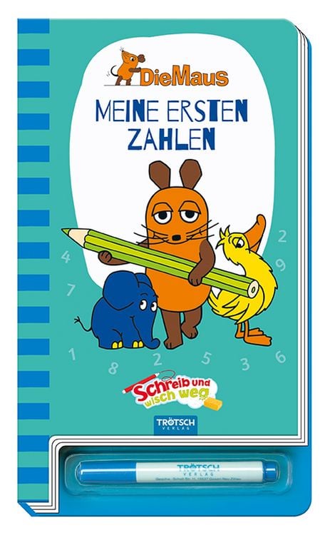 Produktbild: Tr&ouml;tsch Die Maus Schreib und wisch weg Zahlen
