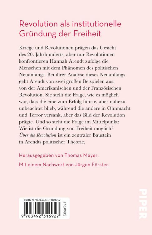 Produktbild: &Uuml;ber die Revolution
