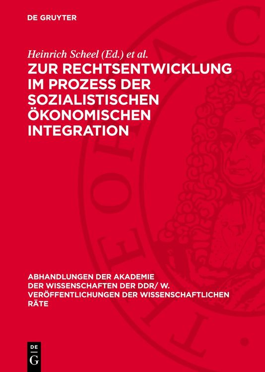 Produktbild: Zur Rechtsentwicklung im Proze&szlig; der sozialistischen &ouml;konomischen Integration