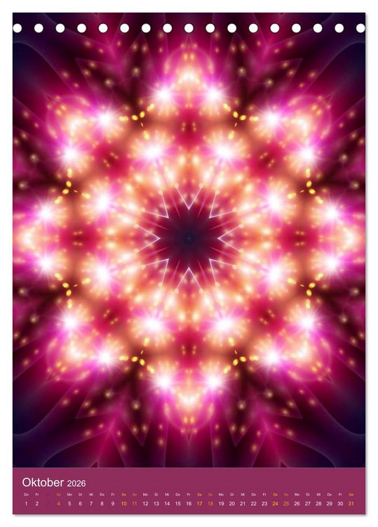 Produktbild: Lichtvolle Mandalas (Tischkalender 2026 DIN A5 hoch), CALVENDO Monatskalender