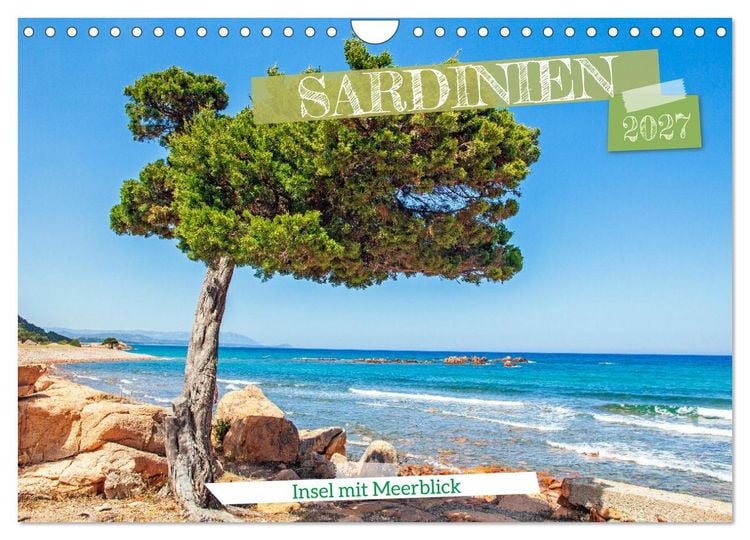 Produktbild: Sardinien Insel mit Meerblick (Wandkalender 2027 DIN A4 quer), CALVENDO Monatskalender