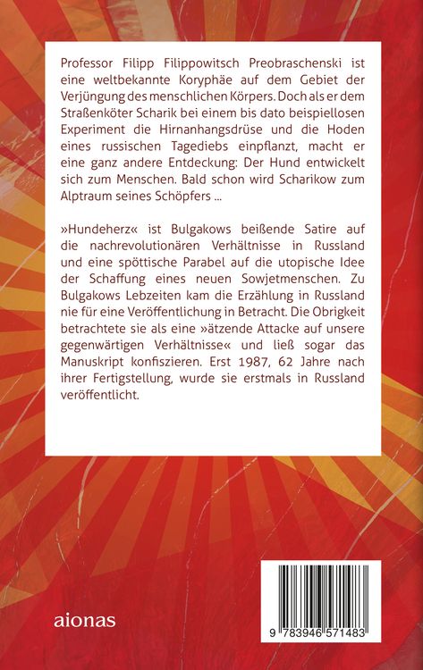 Produktbild: Hundeherz. Eine schreckliche Geschichte: Michail Bulgakow