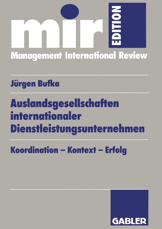 Produktbild: Auslandsgesellschaften internationaler Dienstleistungsunternehmen