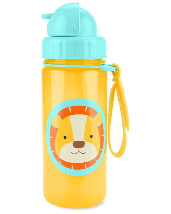 Produktbild: Mit unserer tollen Trinkflasche mit Strohhalm und praktischem Klappverschluss haben kleine H&auml;nde mehr Sicherheit als mit einem normalen Trinkbecher. Der &Uuml;bergang zu einem &bdquo;Becher f&uuml;r gro&szlig;e Kinder ist dann nur noch ein Kinderspiel. Das farbenfrohe De