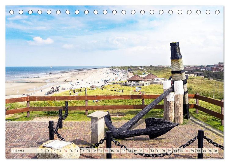 Produktbild: NORDERNEY Bezaubernde Nordseeinsel (Tischkalender 2026 DIN A5 quer), CALVENDO Monatskalender
