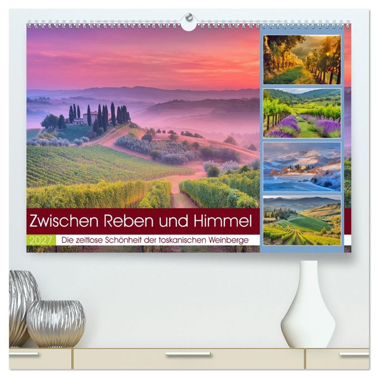 Produktbild: Zwischen Reben und Himmel (hochwertiger Premium Wandkalender 2027 DIN A2 quer), Kunstdruck in Hochglanz