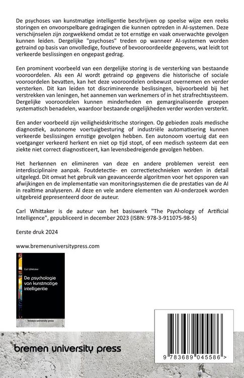 Produktbild: De psychoses van kunstmatige intelligentie