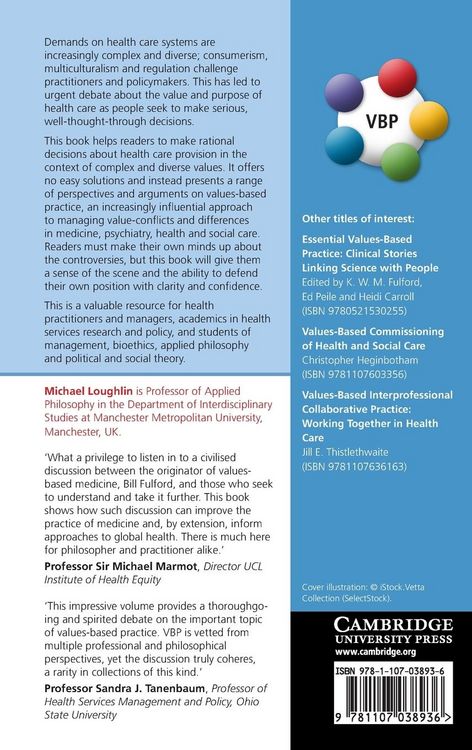 Produktbild: Debates in Values-Based Practice