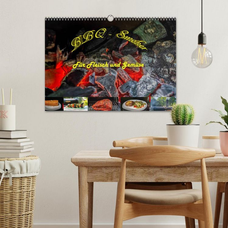 Produktbild: BBQ - Smoker F&uuml;r Fleisch und Gem&uuml;se (Wandkalender 2026 DIN A3 quer), CALVENDO Monatskalender