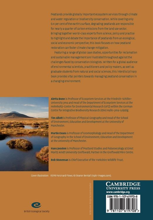 Produktbild: Peatland Restoration and Ecosystem Services