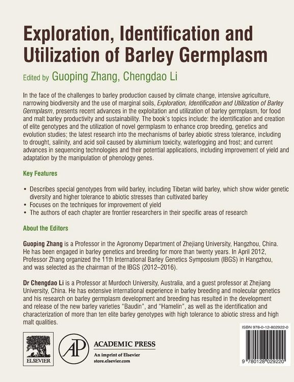 Produktbild: Exploration, Identification and Utilization of Barley Germplasm