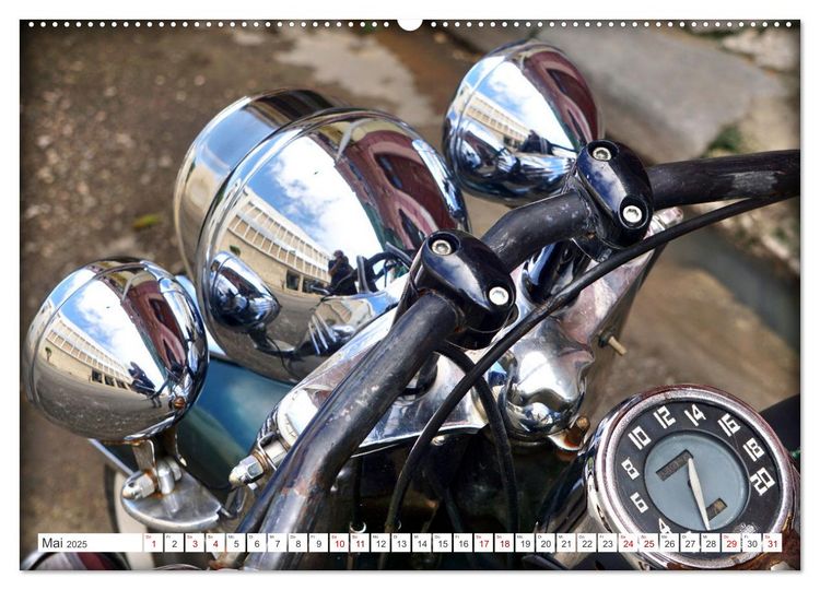 Produktbild: Harley-Davidson - Eine Kultmarke in Kuba (hochwertiger Premium Wandkalender 2025 DIN A2 quer), Kunstdruck in Hochglanz