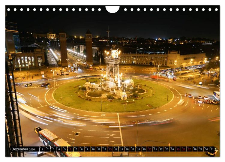 Produktbild: Barcelona - &Uuml;ber den D&auml;chern Kataloniens (Wandkalender 2026 DIN A4 quer), CALVENDO Monatskalender