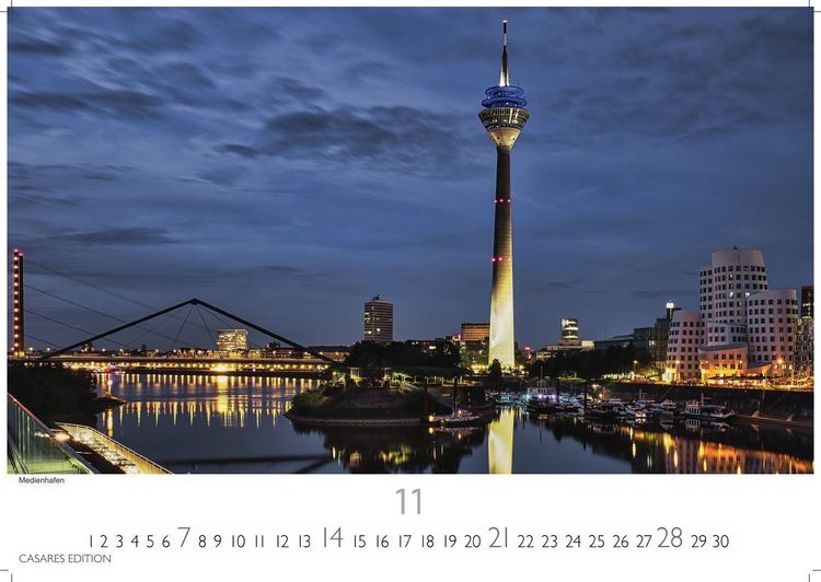 Produktbild: D&uuml;sseldorf Kalender 2027 &ndash; Wandkalender | Fotokalender Deutschland 24x35cm &ndash; 12 gro&szlig;formatige Fotomotive in Top-Qualit&auml;t der Rheinmetropole