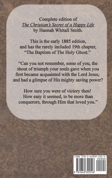 Produktbild: The Christian's Secret of a Happy Life