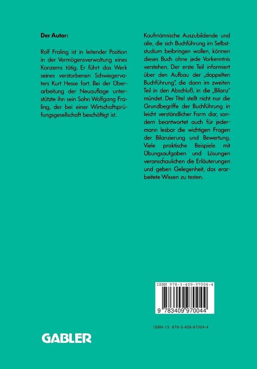 Produktbild: Buchf&uuml;hrung und Bilanz
