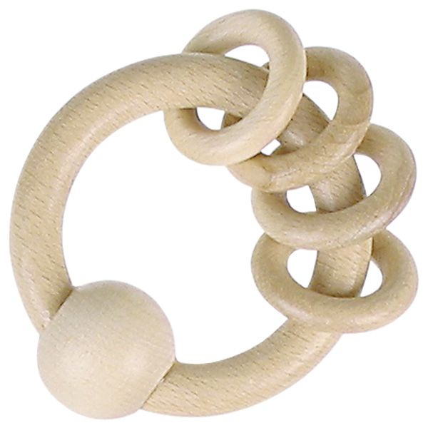 Produktbild: Greifling mit 4 Ringen, natur
