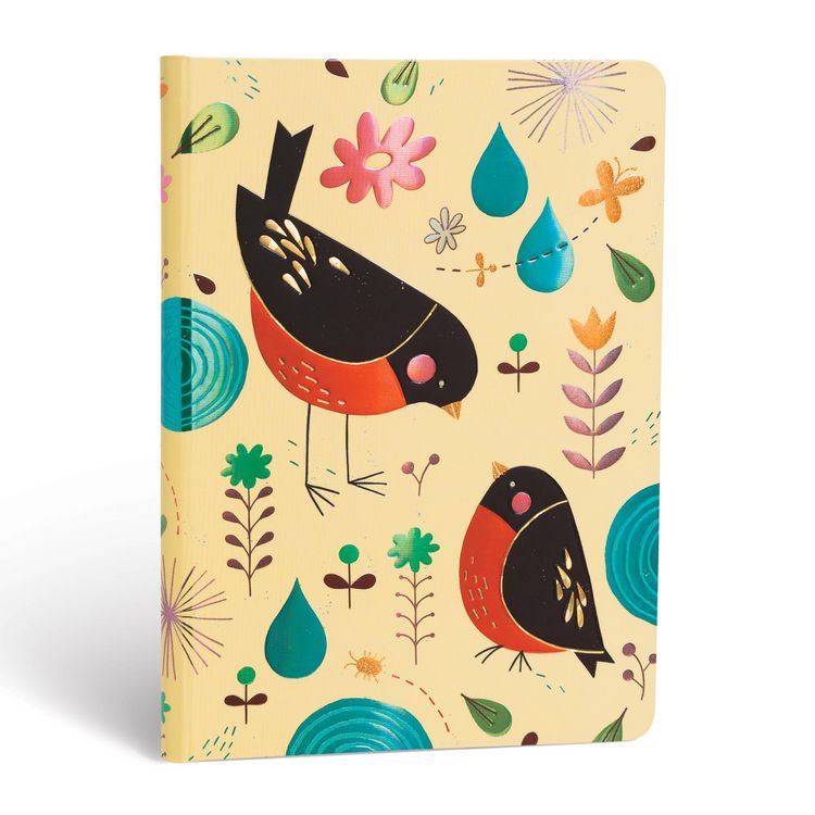 Produktbild: Hardcover Notizbuch Mutter Rotkehlchen, Midi, Liniert