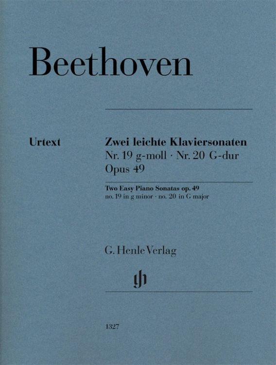 Produktbild: Ludwig van Beethoven - Zwei leichte Klaviersonaten Nr. 19 und Nr. 20 g-moll und G-dur op. 49 Nr. 1 und Nr. 2