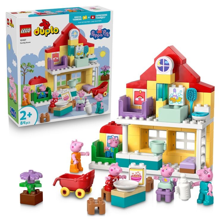 Produktbild: LEGO DUPLO Peppa Wutz 10467 Familienhaus, Spielhaus mit Figuren