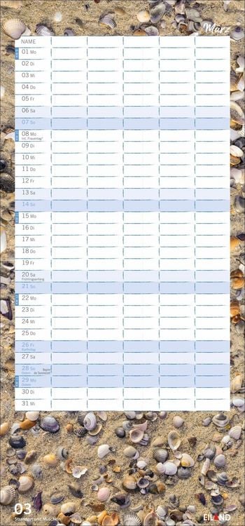 Produktbild: Meerzeit Familienplaner 2027