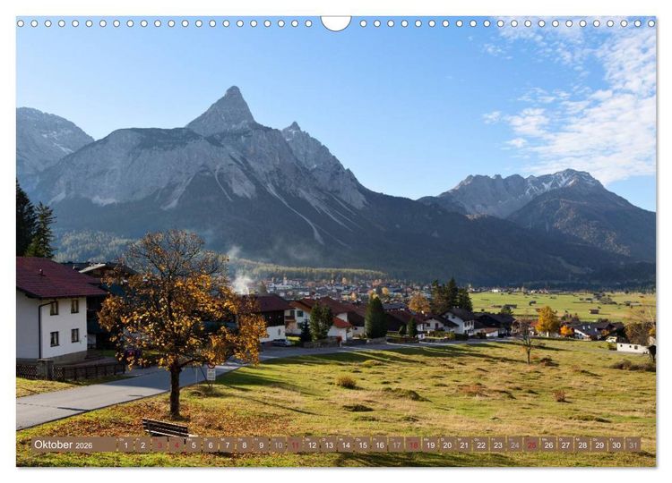 Produktbild: Rund um die Zugspitze (Wandkalender 2026 DIN A3 quer), CALVENDO Monatskalender