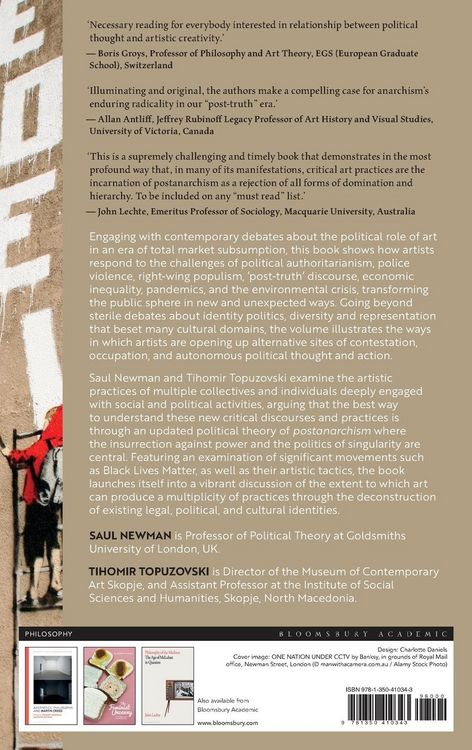 Produktbild: Postanarchism and Critical Art Practices