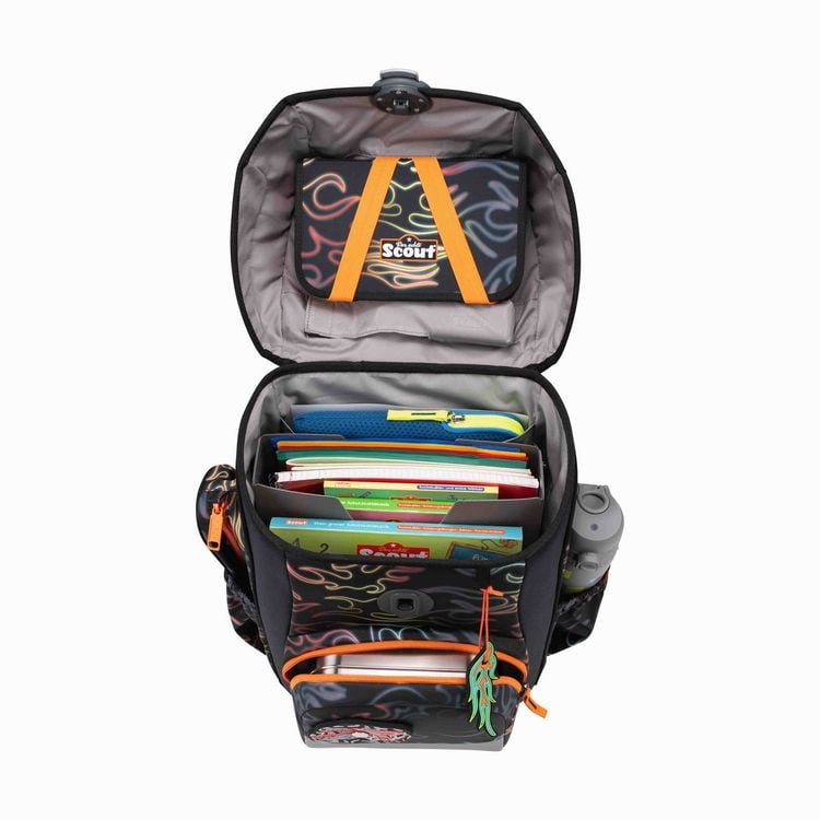 Produktbild: Scout Schulranzen Set Neo Safety Light, Schulranzen Set, 4tlg, Flames