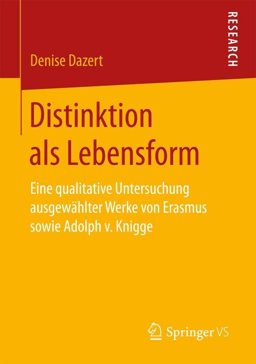 Produktbild: Distinktion als Lebensform