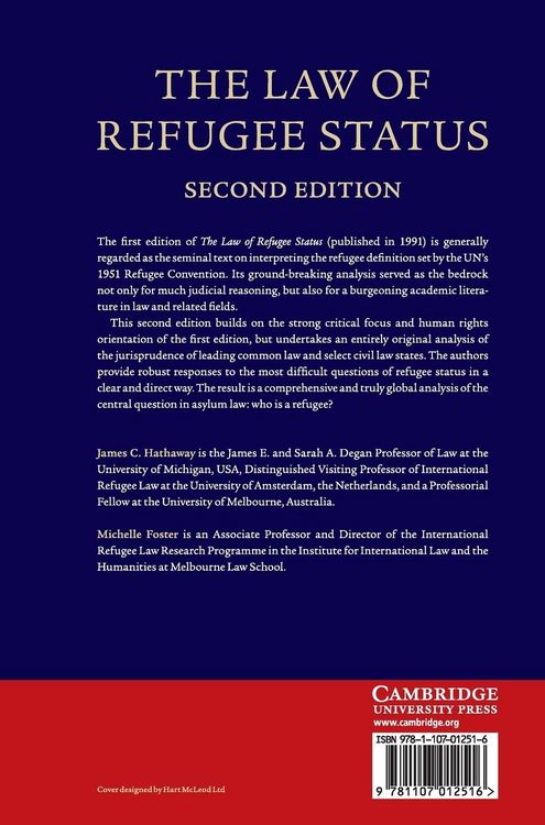 Produktbild: The Law of Refugee Status