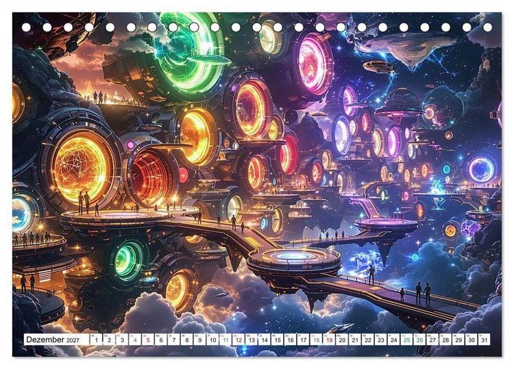 Produktbild: Wimmelnde Wunderwelten (Tischkalender 2027 DIN A5 quer), CALVENDO Monatskalender