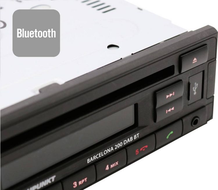 Produktbild: Blaupunkt Barcelona 200 DAB BT Autoradio Bluetooth&reg;-Freisprecheinrichtung, DAB+ Tuner