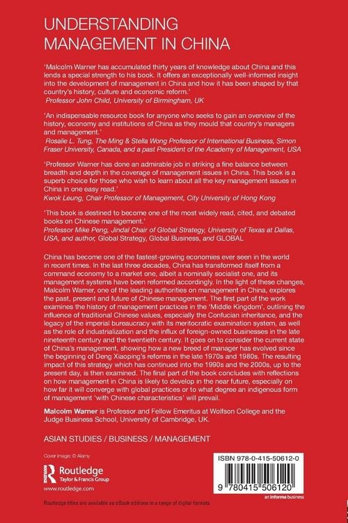 Produktbild: Understanding Management in China