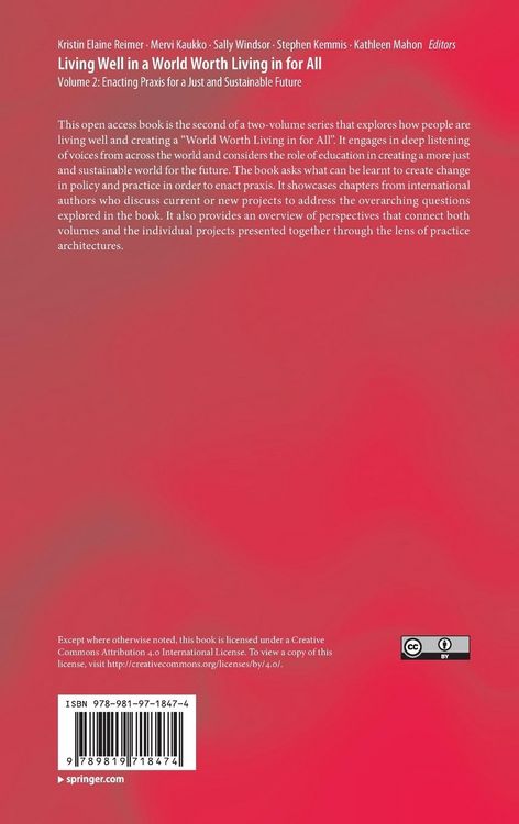 Produktbild: Living Well in a World Worth Living in for All