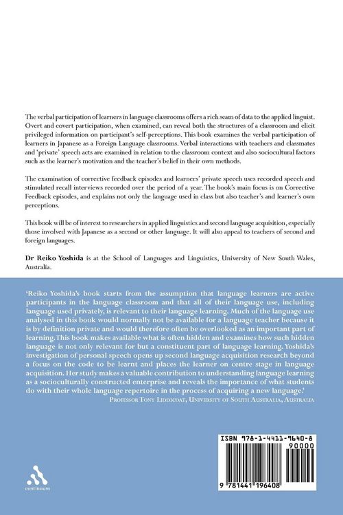 Produktbild: Learners in Japanese Language Classrooms