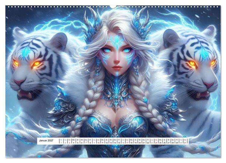 Produktbild: Die T&ouml;chter der Geistertiere (hochwertiger Premium Wandkalender 2027 DIN A2 quer), Kunstdruck in Hochglanz
