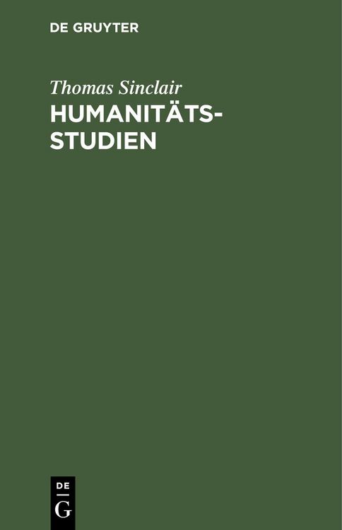 Produktbild: Humanit&auml;tsstudien