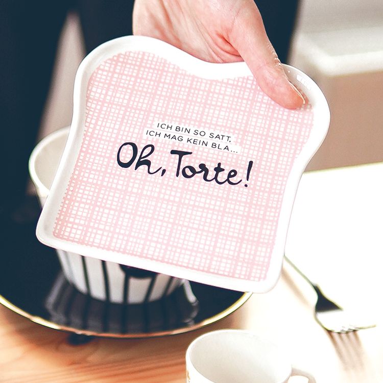 Produktbild: Toastteller Schreibkram Manufaktur Ich bin so satt