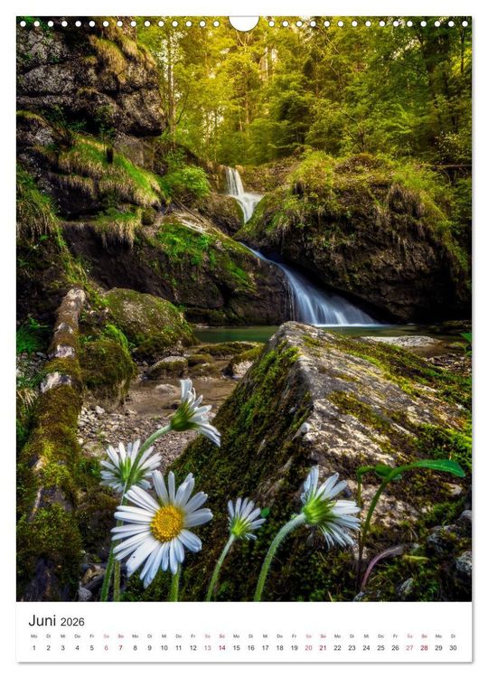 Produktbild: Allg&auml;uer Wasserf&auml;lle (Wandkalender 2026 DIN A3 hoch), CALVENDO Monatskalender