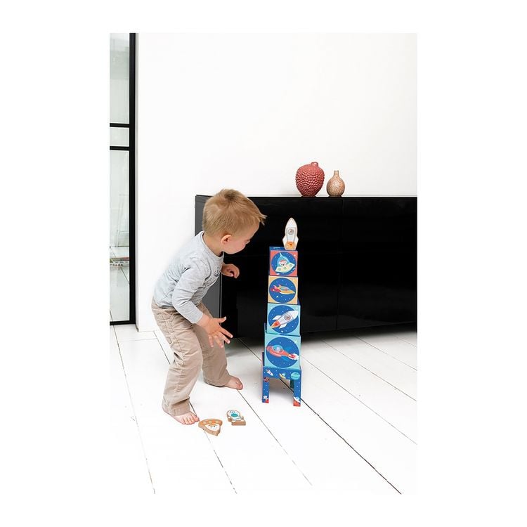 Produktbild: SCRATCH - Stapelspiel Pyramide Weltraum