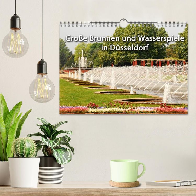 Produktbild: Grosse Brunnen und Wasserspiele in D&uuml;sseldorf (Wandkalender 2026 DIN A4 quer), CALVENDO Monatskalender