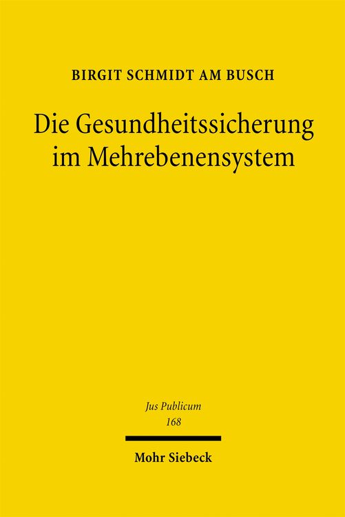 Produktbild: Die Gesundheitssicherung im Mehrebenensystem
