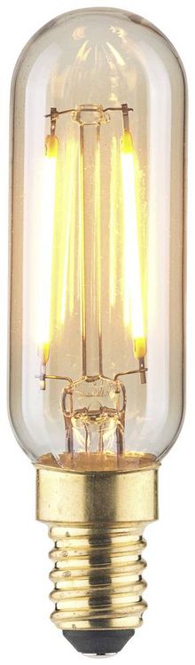 Produktbild: LightMe LM85050 LED E14 R&ouml;hrenform 2.5W Bernstein (&Oslash; x L) 25mm x 90mm 1St.