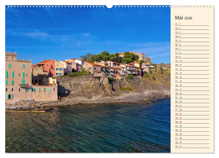 Produktbild: Collioure - Perle der Cote Vermeille (hochwertiger Premium Wandkalender 2026 DIN A2 quer), Kunstdruck in Hochglanz