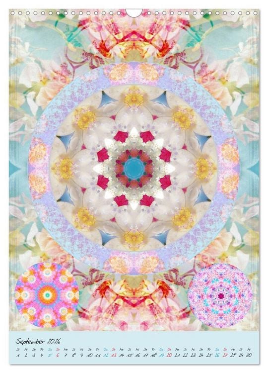 Produktbild: BLUMEN MANDALAS (Wandkalender 2026 DIN A3 hoch), CALVENDO Monatskalender