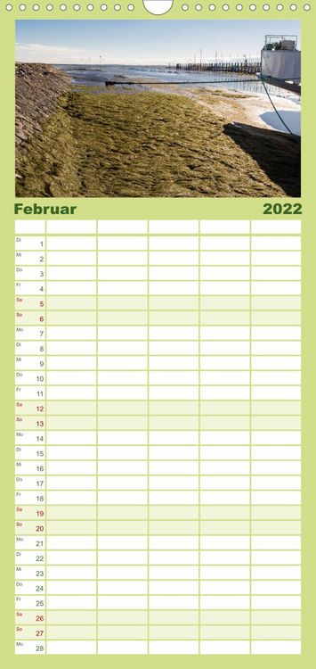 Produktbild: Familienplaner Pellworm 2022 (Wandkalender 2022 , 21 cm x 45 cm, hoch)