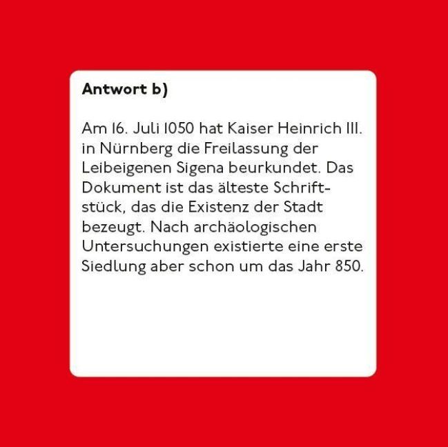 Produktbild: Das N&uuml;rnberg-Quiz (Neuausgabe)