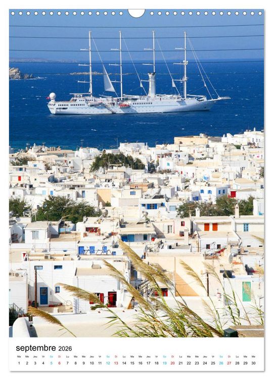 Produktbild: Souvenirs de Gr&egrave;ce (Calendrier mural 2026 DIN A3 horizontal), CALVENDO calendrier mensuel