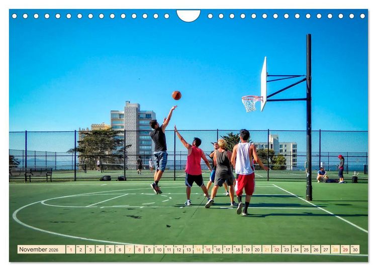 Produktbild: Basketball - so cool (Wandkalender 2026 DIN A4 quer), CALVENDO Monatskalender