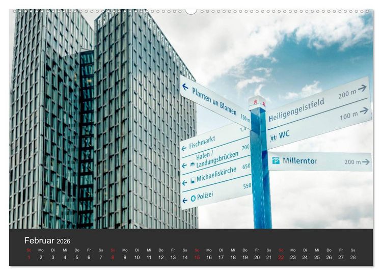 Produktbild: Hamburger Stadtansichten (hochwertiger Premium Wandkalender 2026 DIN A2 quer), Kunstdruck in Hochglanz